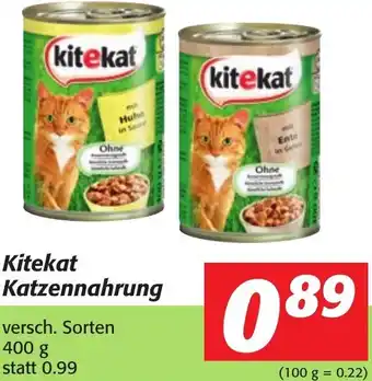 Strasser Markt Kitekat Katzennahrung 400 g Angebot