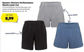 Hofer Damen Herren Performance Shorts Laser Cut Angebot