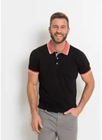 Bonprix Poloshirt mit kontrastkragen, kurzarm Angebot