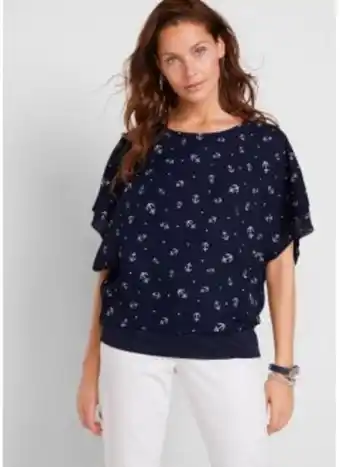 Bonprix Georgette-bluse, kurzarm Angebot