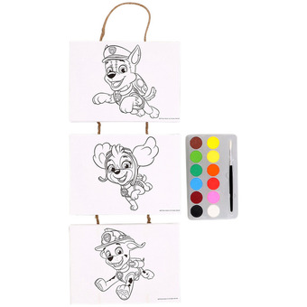 Action Paw Patrol Triptychon zum Anmalen Angebot