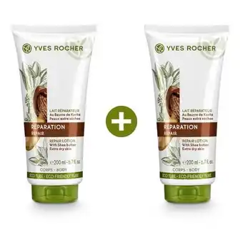 Yves Rocher 1+1 repair-körpermilch 200ml Angebot
