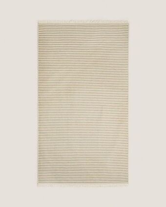 ZARA HOME Gestreiftes handtuch mit fransen Angebot