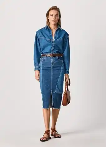 Pepe Jeans Piper blues denim midi-rock Angebot