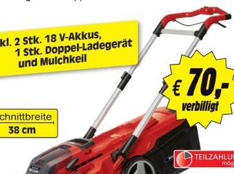 Zgonc Akku-Rasenmäher Rasarro Set Angebot