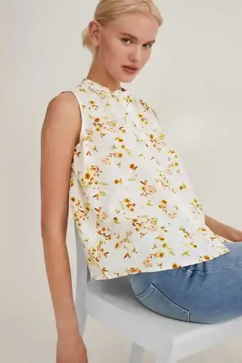 C&A Blusentop - leinen-mix - geblümt Angebot
