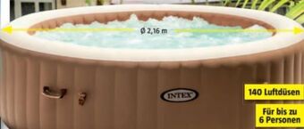 Bauhaus Pure Spa Außenwhirlpool 85 Bubble Massage Angebot
