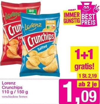Sutterlüty Lorenz Crunchips 110 g/ 150 g Angebot