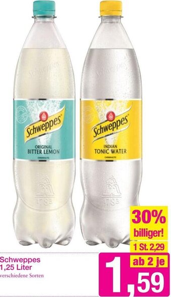 Sutterlüty Schweppes 1.25 Liter Angebot