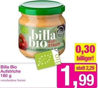 Sutterlüty Billa Bio Aufstriche 180 g Angebot