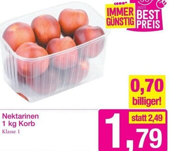 Sutterlüty Nektarinen 1 kg Korb Angebot