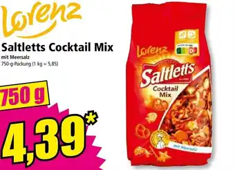 Norma Saltletts Cocktail Mix 750 g Angebot