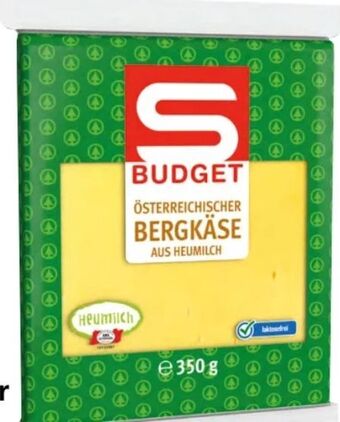 Spar Bergkäse Angebot