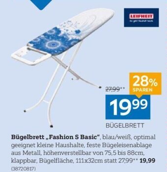 XXXLutz Bügelbrett Fashion S Basic Angebot