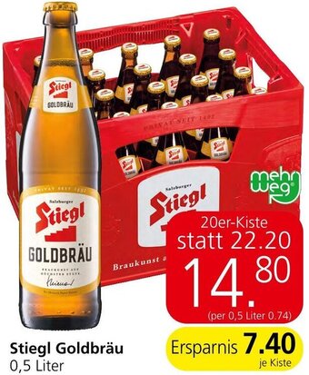 Spar Stiegl Goldbräu 0,5 Liter Angebot