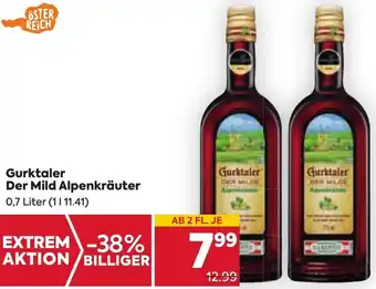Billa Gurktaler Der Mild Alpenkräuter 0,7 Liter Angebot