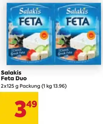 Billa Salakis Feta Duo 2x125 g Angebot