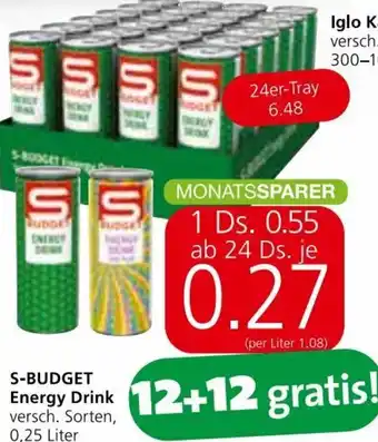 Spar Energy Drink 0,25 Liter Angebot