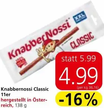 Spar Knabbernossi Classic 11er 138 g Angebot