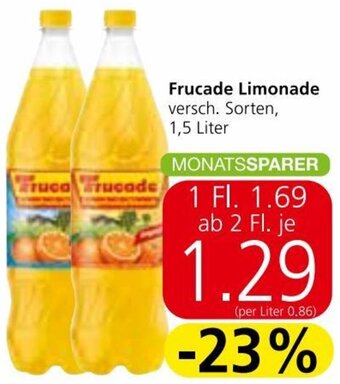 Spar Frucade Limonade 1,5 Liter Angebot