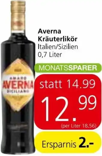 Spar Averna Kräuterlikör 0,7 Liter Angebot