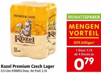 Kozel Premium Czech Lager 0,5 Liter