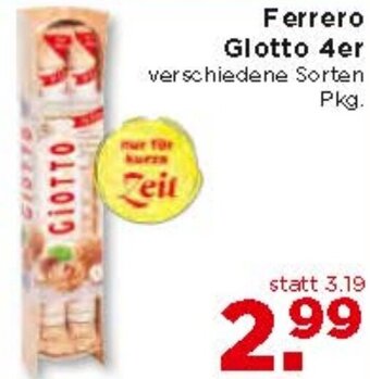 Unimarkt Ferrero Glotto 4er Angebot