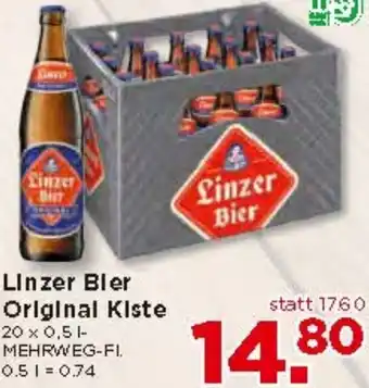 Unimarkt Linzer Bier Original Kiste 0,5l Angebot