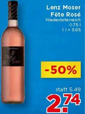 Unimarkt Lenz Moser Fête Rosé 0,75L Angebot