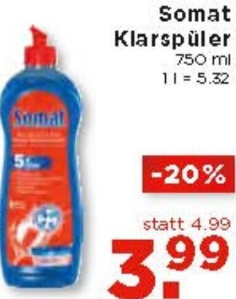 Unimarkt Somat Klarspüler 750 ml Angebot