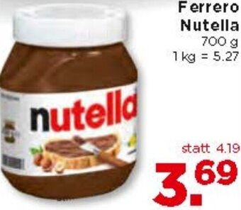 Unimarkt Ferrero Nutella 700 g Angebot