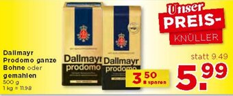 Unimarkt Dallmayr Prodomo Ganze Bohne oder Gemahlen 500 g Angebot