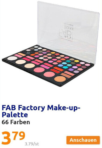 Action Fab Factory Make-Up-Palette 66 Farben Angebot