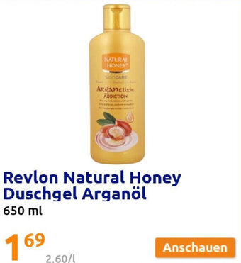 Action Revlon Natural Honey Duschgel Arganöl 650 ml Angebot