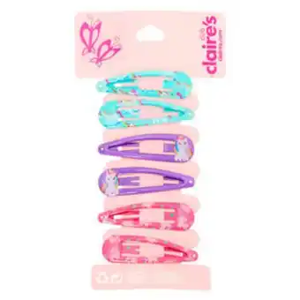 Claire's Claire's club unicorn snap hair clips - 6 pack Angebot