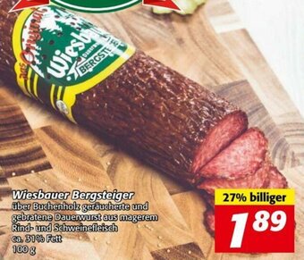 Nah&Frisch Wiesbauer Bergsteiger 100 g Angebot