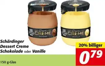 Nah&Frisch Schärdinger Dessert Creme Schokolade oder Vanille 150 g Angebot