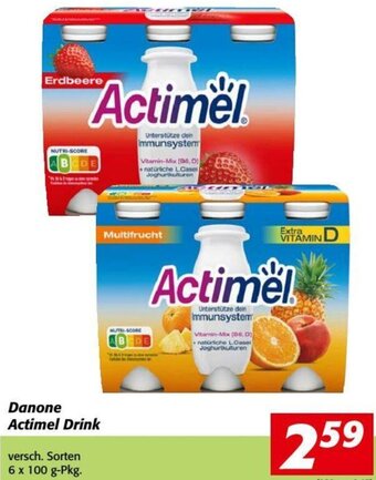 Nah&Frisch Danone Actimel Drink 6 x 100 g Angebot