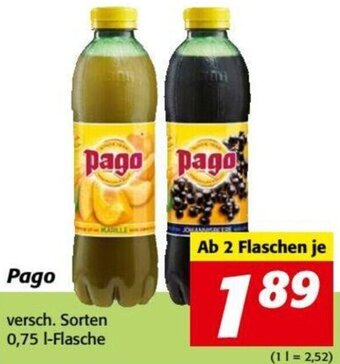 Nah&Frisch Pago 0,75 l Angebot