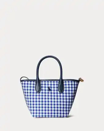 Ralph Lauren Kleine gingan-tragetasche bellport Angebot
