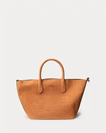 Ralph Lauren Geprägte mittlere tragetasche bellport Angebot