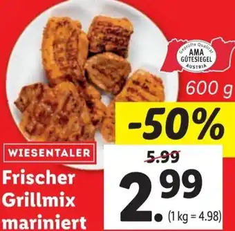 Lidl Frischer Grillmix Mariniert 600 g Angebot