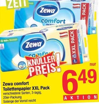 Maximarkt Zewa Comfort Toilettenpapier XXL Pack Angebot