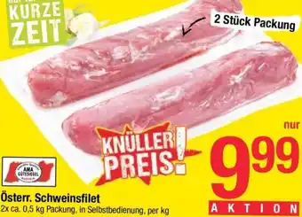 Maximarkt Schweinefilet 2x 0,5 kg Angebot