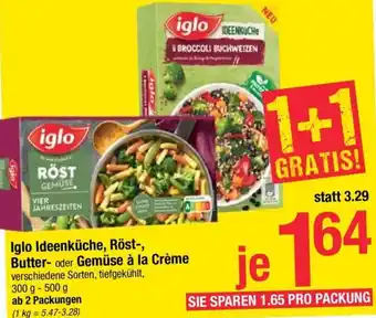 Maximarkt Iglo Ideenküche, Röstbutter oder Gemüse à La Crème 300 g- 500 g Angebot