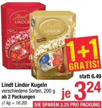 Maximarkt Lindt Lindor Kugeln 200 g Angebot