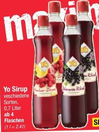 Maximarkt Yo Sirup 0,7 Liter Angebot