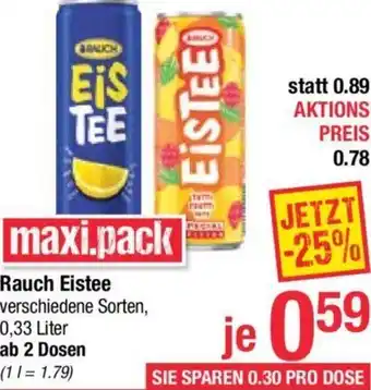 Maximarkt Rauch Eistee 0,33 Liter Angebot