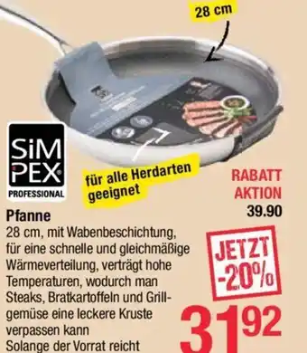 Maximarkt Pfanne 28 cm Angebot