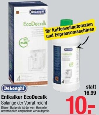 Maximarkt Entkalker EcoDecalk Angebot